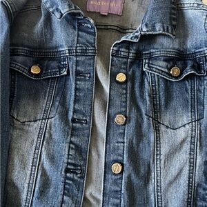 Madden Girl light blue denim jacket with contrast stitching
